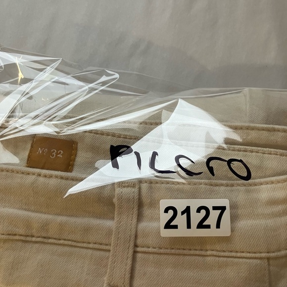 Pilcro Jeans Sz 32 Cream Skinny Zip Hem Casual Comfort Stretch - Picture 8 of 8